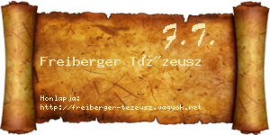 Freiberger Tézeusz névjegykártya